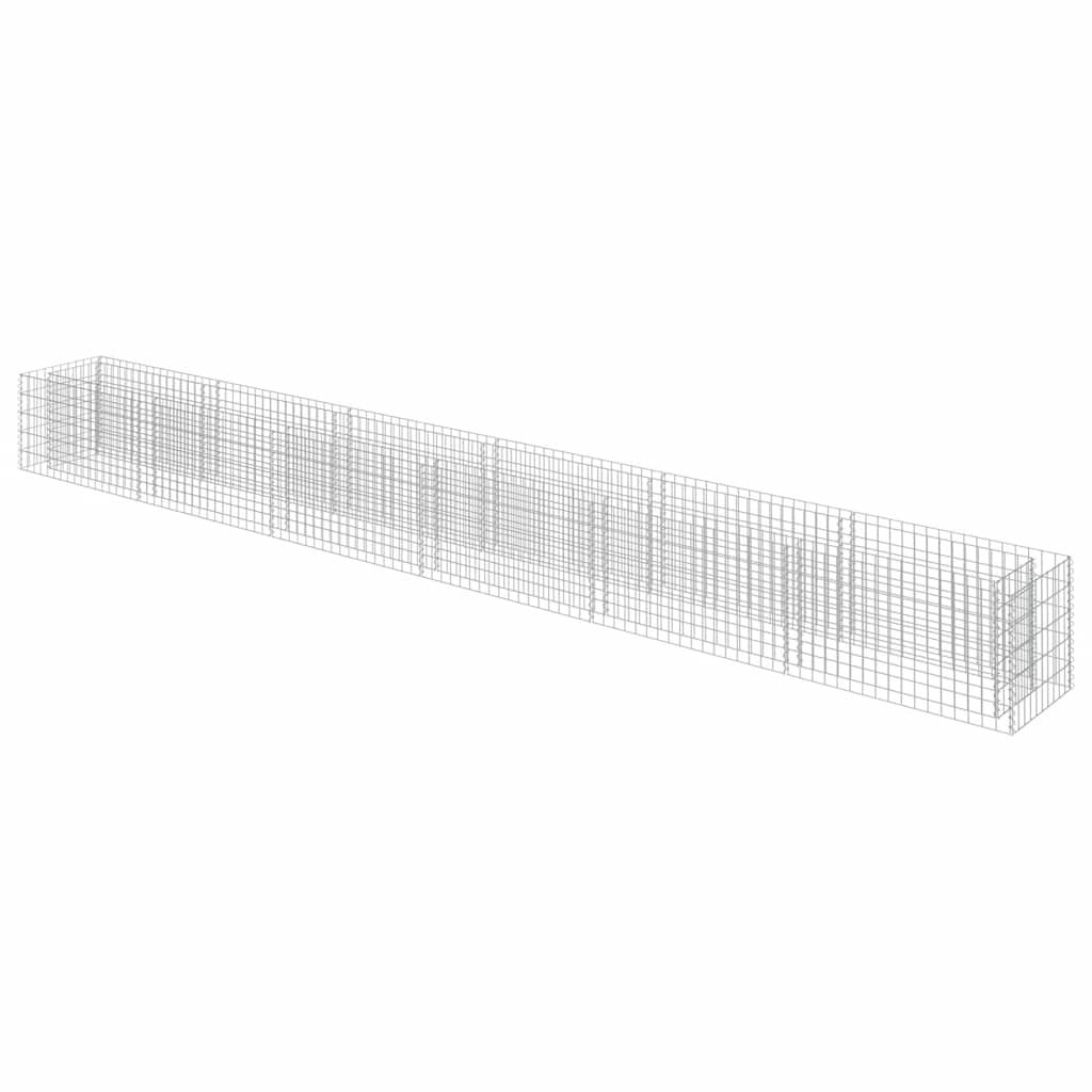 vidaXL Gabion Raised Bed Galvanized Steel 212.6"x19.7"x19.7"