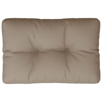 vidaXL Pallet Cushion Taupe 23.6"x15.7"x4.7" Fabric