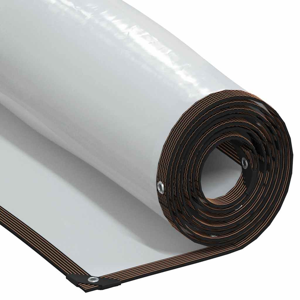 vidaXL Clear Tarpaulin with Eyelets 6.6x13.1' Polyethylene