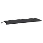 vidaXL Garden Bench Cushion Black 59.1"x19.7"x2.8" Oxford Fabric