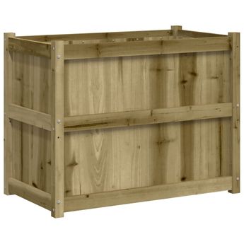 vidaXL Garden Planter 35.4"x19.7"x27.6" Impregnated Wood Pine