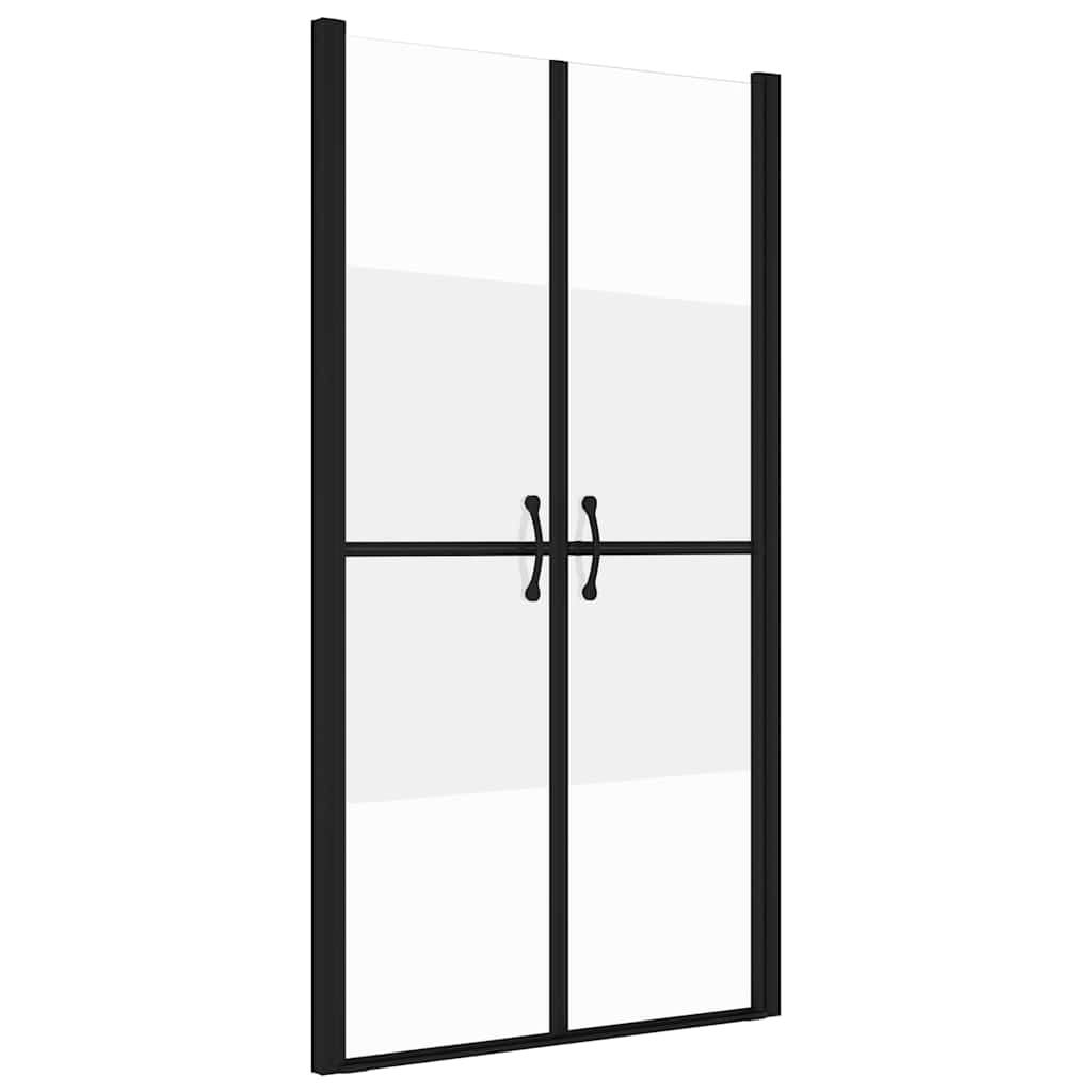 vidaXL Shower Door Half Frosted ESG (83-86)x190 cm