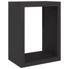 vidaXL Firewood Rack Black 23.6x15.7x31.5" Steel