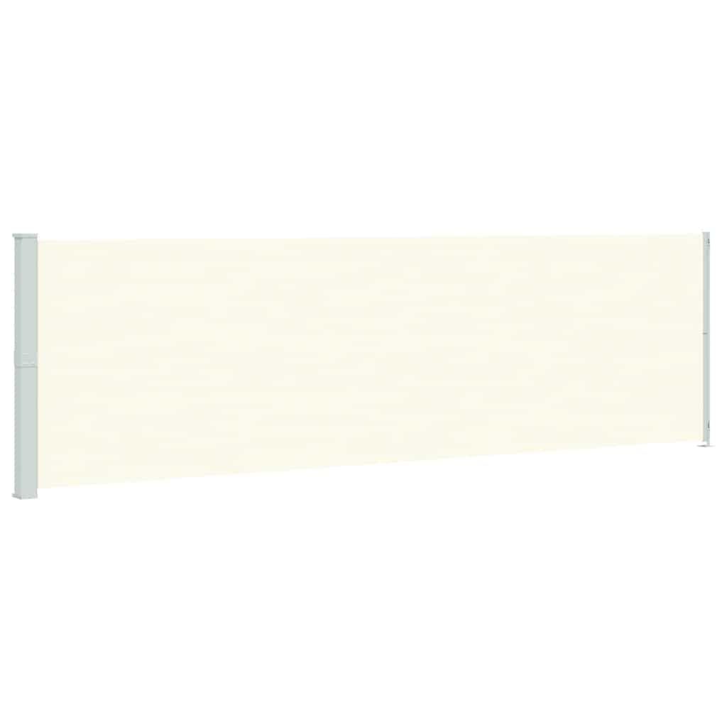 vidaXL Patio Retractable Side Awning 180x600 cm Cream