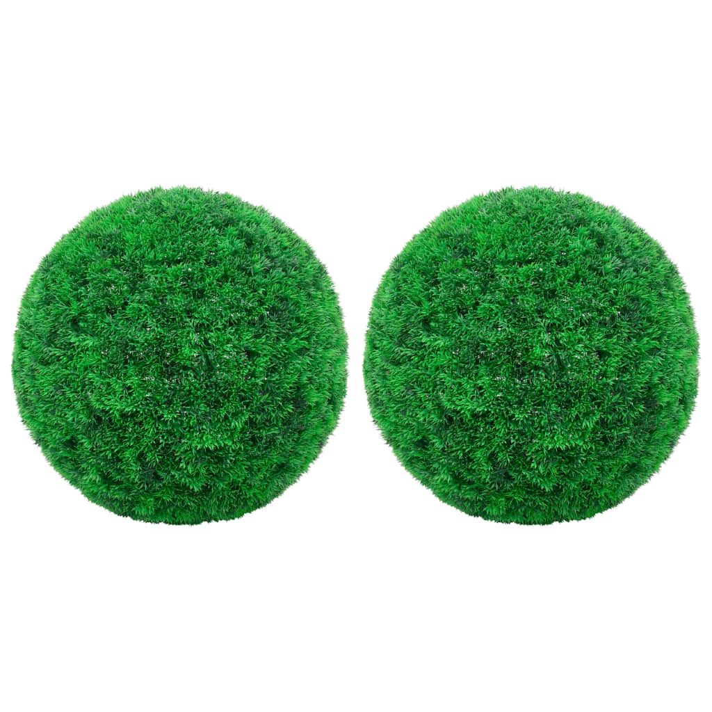 vidaXL Artificial Boxwood Balls 2 pcs 13.8"