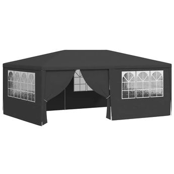vidaXL Professional Party Tent with Side Walls 13.1'x19.7' Anthracite 0.3 oz/ftÂ²
