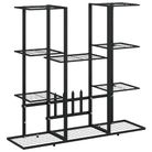 vidaXL Flower Stand 37.2"x9.8"x35" Black Iron