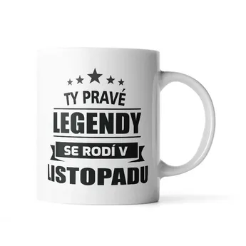 Sablio Hrnek Ty pravé legendy se rodí v listopadu - 890 ml - XXL