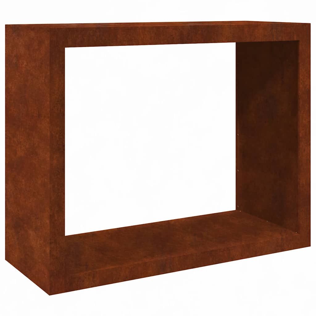 vidaXL Firewood Rack 39.4"x15.7"x31.5" Weathering Steel