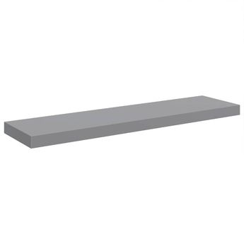 vidaXL Floating Wall Shelf Grey 90x23.5x3.8 cm MDF