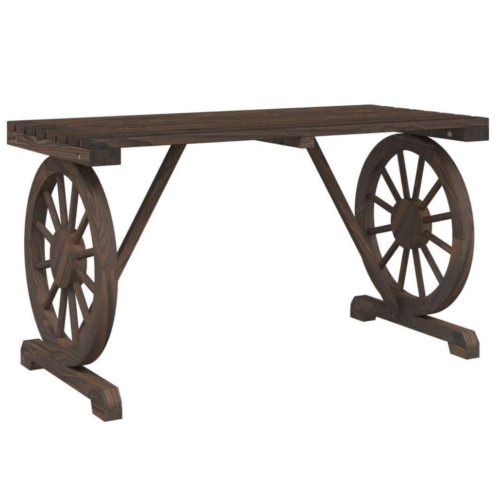vidaXL Patio Table 45.3"x21.7"x25.6" Solid Wood Fir