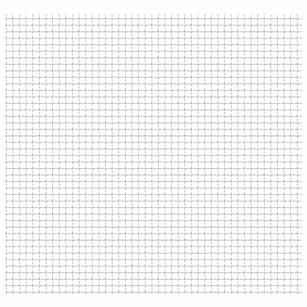 vidaXL Crimped Garden Wire Fence Stainless Steel 19.7"x19.7" 0.8"x0.8"x0.1"