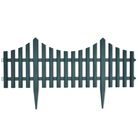 vidaXL 17 pcs Lawn Dividers 32.8 ft Green