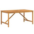vidaXL Garden Dining Table 150x90x74 cm Solid Wood Acacia