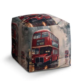 Sablio Taburet Cube Londýn Double-decker 2 - 40x40x40 cm