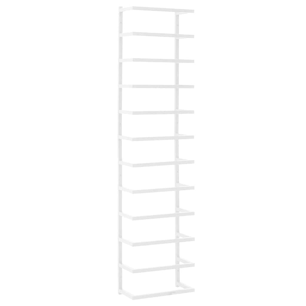 vidaXL Towel Rack White 24x12x96 cm Steel