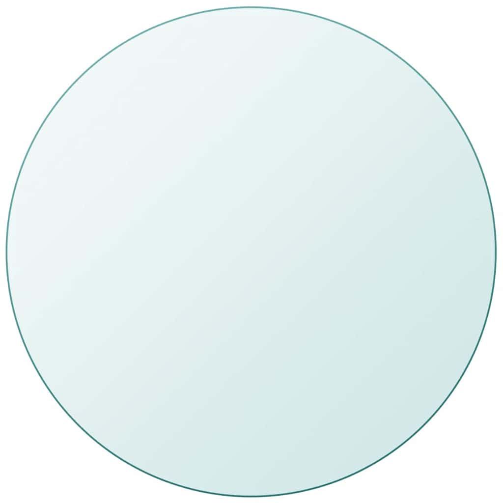 vidaXL Table Top Tempered Glass Round 500 mm
