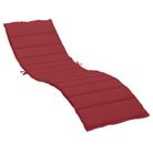 vidaXL Sun Lounger Cushion Wine Red 200x50x3cm Oxford Fabric
