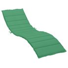 vidaXL Sun Lounger Cushion Green 78.7"x27.6"x1.2" Oxford Fabric