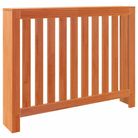 vidaXL Radiator Cover Wax Brown 108.5x19x84 cm Solid Wood Pine