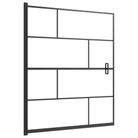vidaXL Shower Enclosure ESG 45.7"x55.1" Black