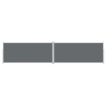 vidaXL Retractable Side Awning Anthracite 86.6"x393.7"