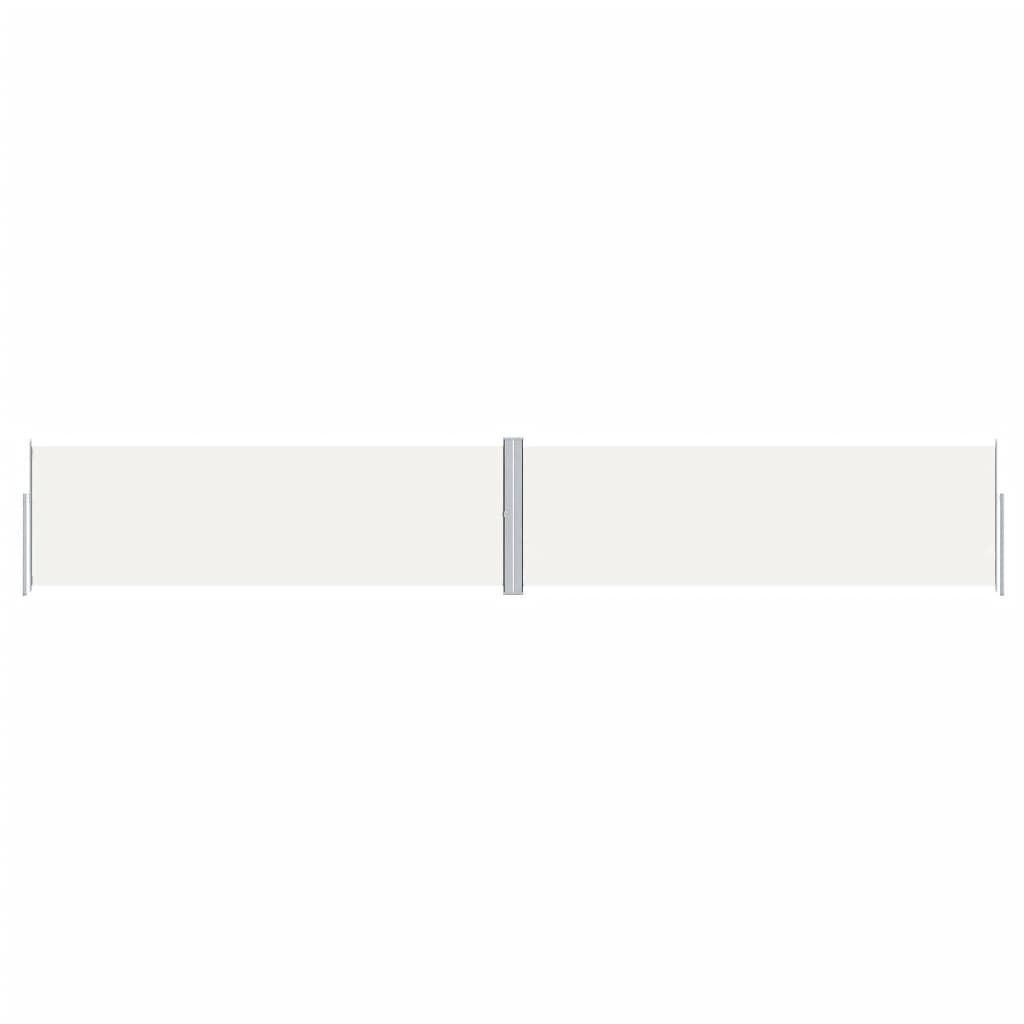 vidaXL Retractable Side Awning Cream 63"x393.7"