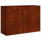 vidaXL Planter Rusty 47.2"x15.7"x31.5" Weathering Steel