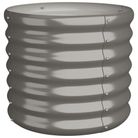 vidaXL Garden Planter Galvanised Steel 40x40x36 cm Grey