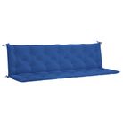 vidaXL Garden Bench Cushion Blue 78.7"x(19.7"+19.7")x2.8" Oxford Fabric