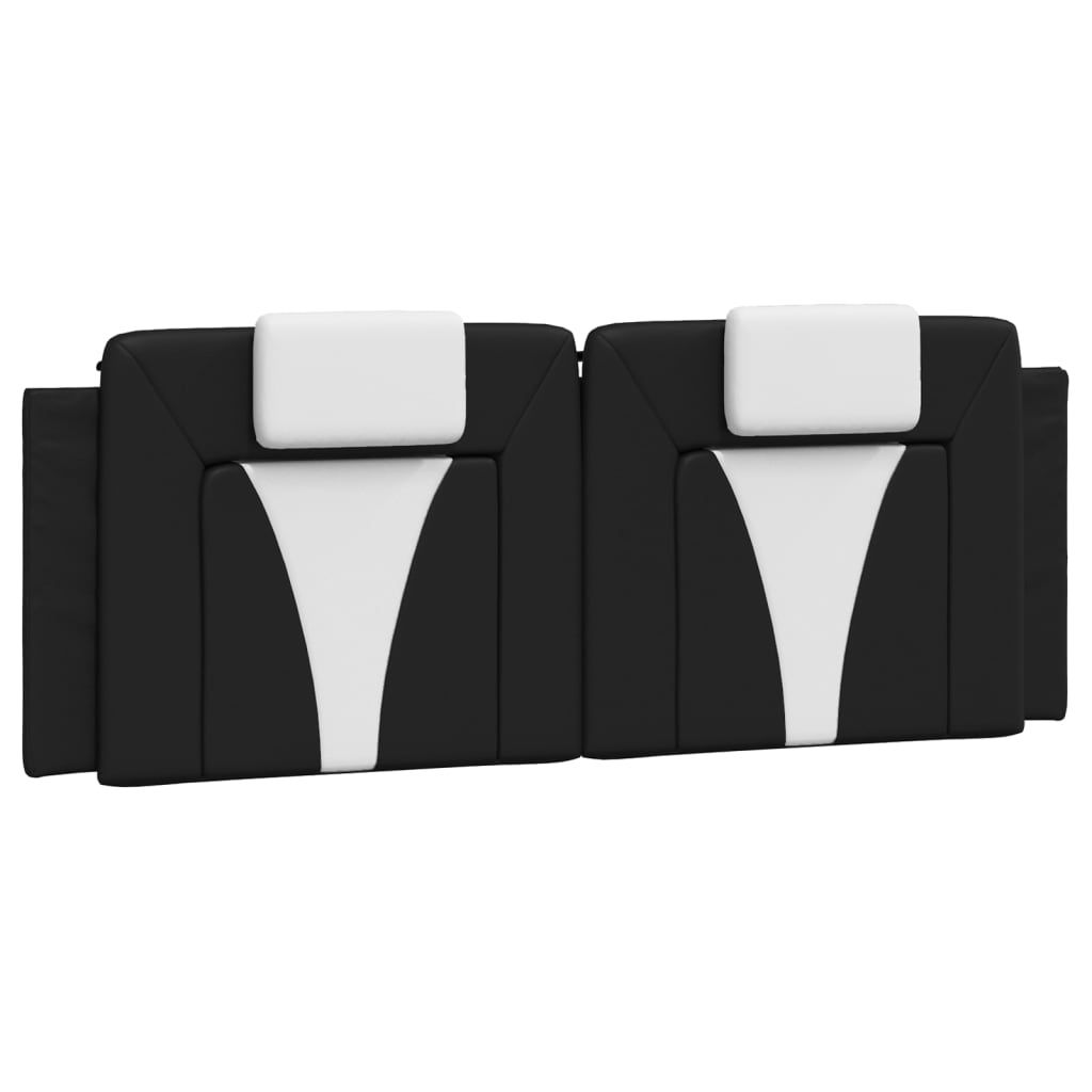 vidaXL Headboard Cushion "Viana" Black and White 60.2" Faux Leather