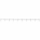 vidaXL Garden Fence with Spear Top Steel 1603.5x60 cm Black