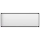 vidaXL Bathroom Mirror Grey 100x1.5x37 cm Engineered Wood