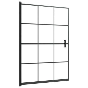 vidaXL Shower Enclosure ESG 39.4"x55.1" Black