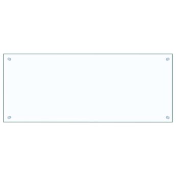 vidaXL Kitchen Backsplash Transparent 100 x 40 cm Tempered Glass