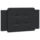 vidaXL Headboard Cushion "Zadar" Black 100 cm Faux Leather