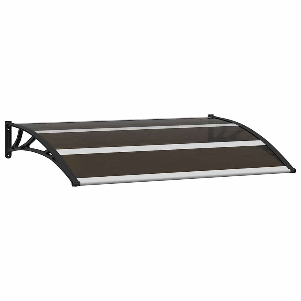 vidaXL Door Canopy Black 47.2"x29.5" PC