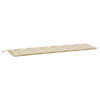 vidaXL Garden Bench Cushion Beige 78.7"x19.7"x2.8" Oxford Fabric