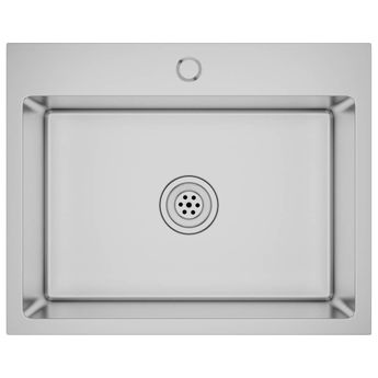 vidaXL Handmade Kitchen Sink Stainless Steel