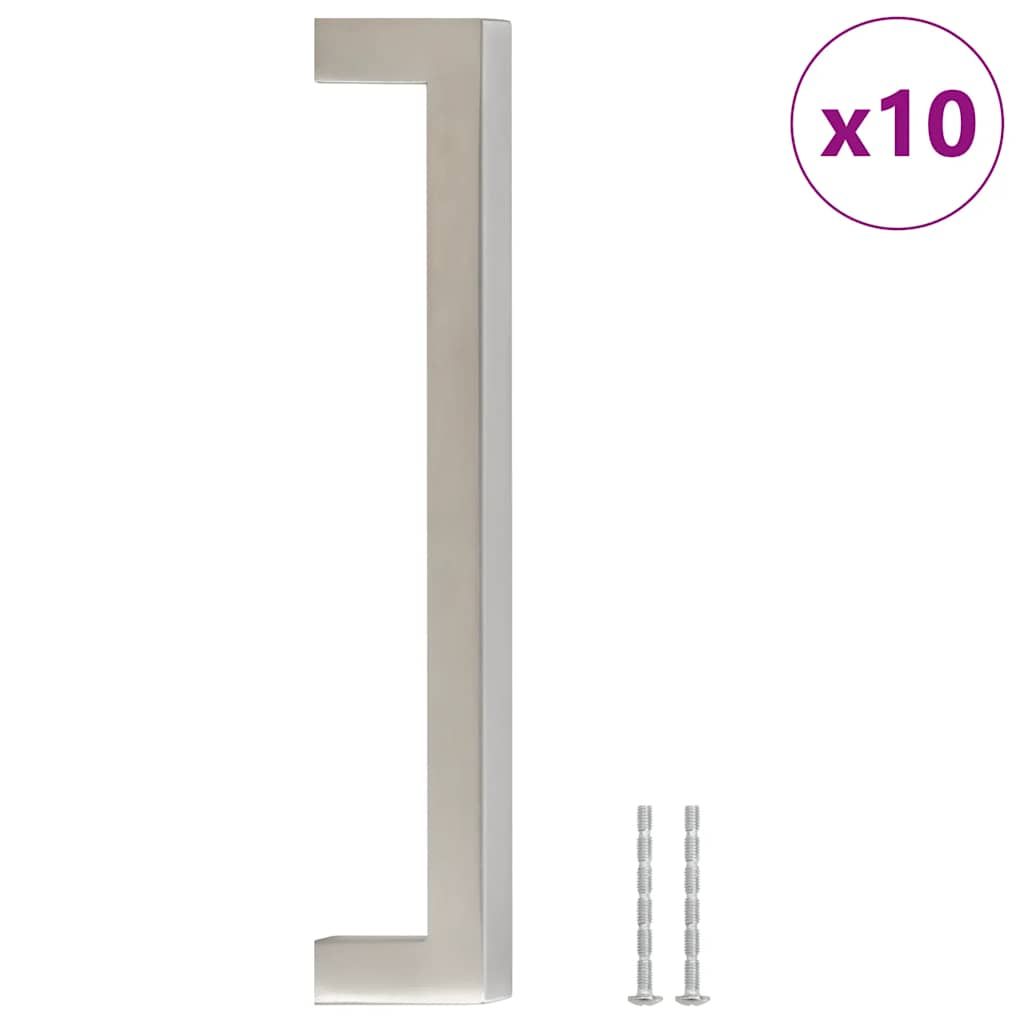 vidaXL Cabinet Handles 10 pcs Silver 160 mm Stainless Steel