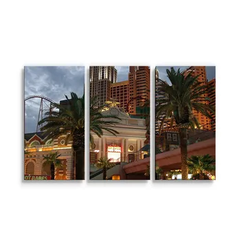 Sablio Obraz - 3-dílný Las Vegas 4 - 120x80 cm