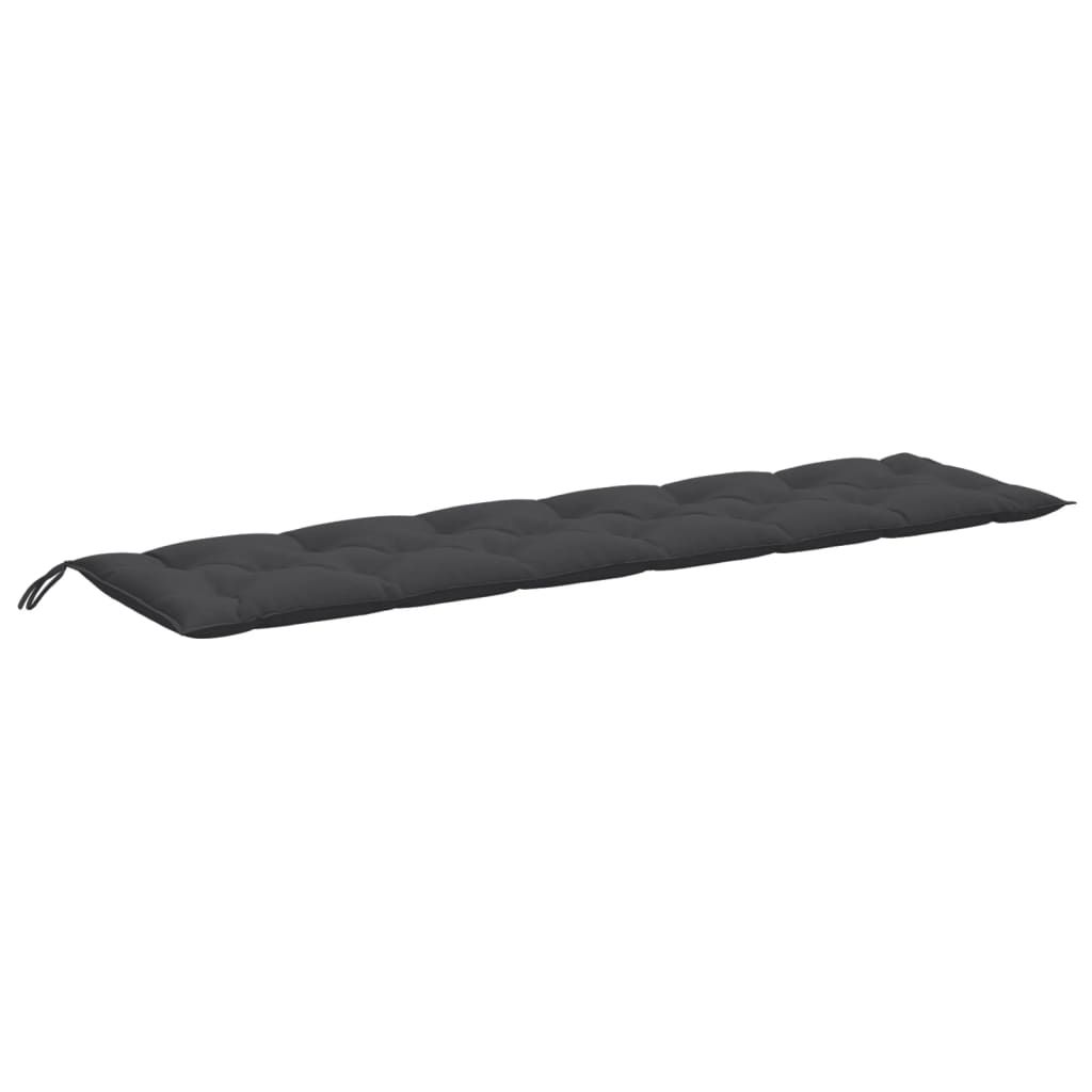 vidaXL Garden Bench Cushion Melange Anthracite 78.7"x19.7"x2.8" Fabric