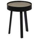 vidaXL Coffee Table Concrete Top 15.7"x21.6"