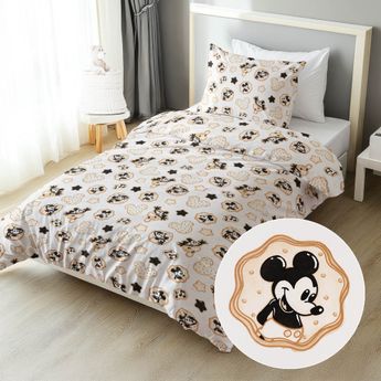 Biante Dětské bavlněné ložní povlečení Sandra SA-642 Veselý myšák Miky Prodloužené 140x220 a 70x90 cm