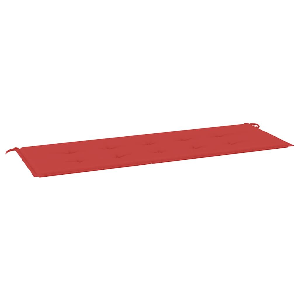 vidaXL Garden Bench Cushion Red 150x50x3 cm Oxford Fabric
