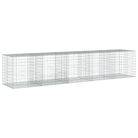 vidaXL Gabion Basket with Cover 500x100x100 cm Galvanised Iron