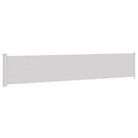 vidaXL Patio Retractable Side Awning 46.1"x236.2" Gray