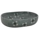 vidaXL Countertop Basin Blue Oval 59x40x14 cm Ceramic