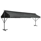 vidaXL Free Standing Awning 236.2"x118.1" Anthracite