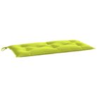 vidaXL Garden Bench Cushion Bright Green 110x50x7 cm Oxford Fabric